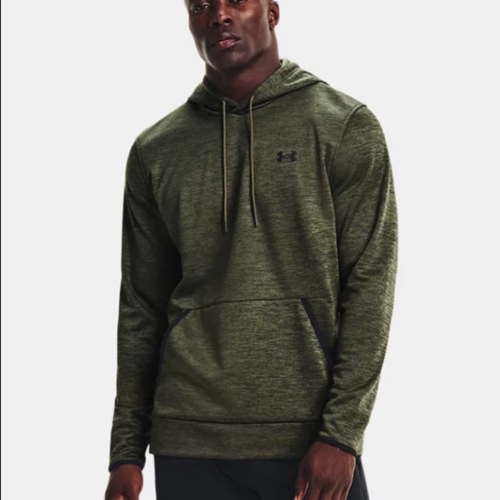 Under armour hoodie green marbled color size m no inner tag removed for comfort